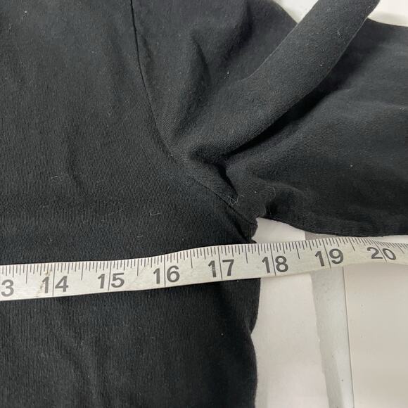 J. Crew Tissue Crepe Turtleneck Tee Women Size XL Black 100% Cotton Base Layer - Picture 9 of 10